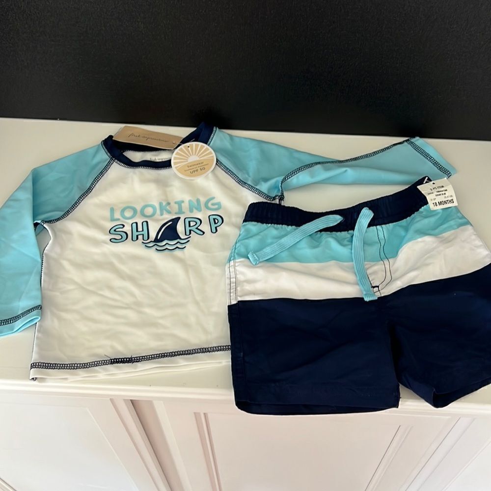 Toddler Swimsuit and Rashguard NWT